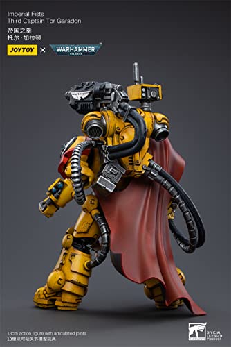 Hiplay Joytoy × Warhammer 40K Officially Licensed 1/18 Scale Science-Fiction Action Figures Full Set Series -Imperial Fists Third Captain Tor Garadon #TOP2