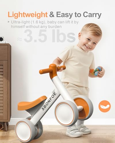 Baby Balance Bike for 1 Year Old Boys Girls, 10-24 Month Toddler Balance Bike, Baby Bike with No Pedal 4 Silence Wheels, First Ride on Toys with Adjustable Soft Seat, First Birthday Gifts - Image 4
