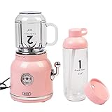 CONSTRUIDO PARA LA PRÁCTICA: la licuadora personal viene con una botella portátil para producir deliciosos batidos y jugos de frutas, bebidas para el desayuno y bebidas nutritivas con solo tocar un botón en la vida diaria mientras viaja, en casa, en la oficina, en el gimnasio y mientras viaja