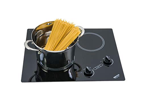 Kenyon B41603 6-1/2 and 8-Inch Arctic 2-Burner Cooktop with Analog Control UL, 120-volt, Black
