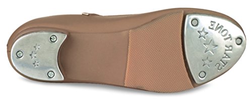 Danshuz Girl's Value Strap Tap Buckle Tan Flats 12 M2