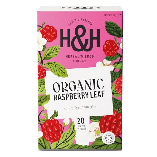 Image of Heath & Heather - Organic Raspberry Leaf Tea • Gentle Leaf Infusion for Wellness & Balance • Caffeine-Free • Vegan • Herbal Feminine Support • 20 Tea Bags