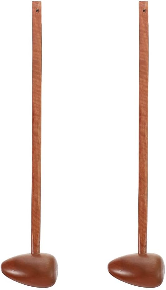 Healifty Martillo de cuerno de cordero, 2 martillos de masaje de madera para en casa, herramientas de gong, terapia de punto de activación y