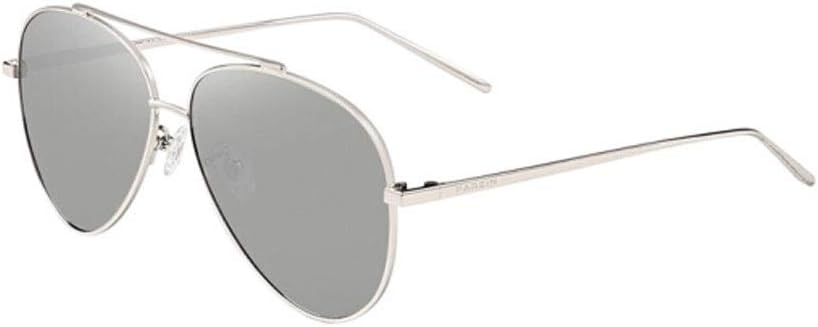 Amazon Huijunwenti サングラス クラシック エナメル 偏光サングラス カラフルなサングラスのカップル シルバーフレーム 反射フィルム 水銀フィルム 最高のギフト Huijunwenti スポーツ アウトドア