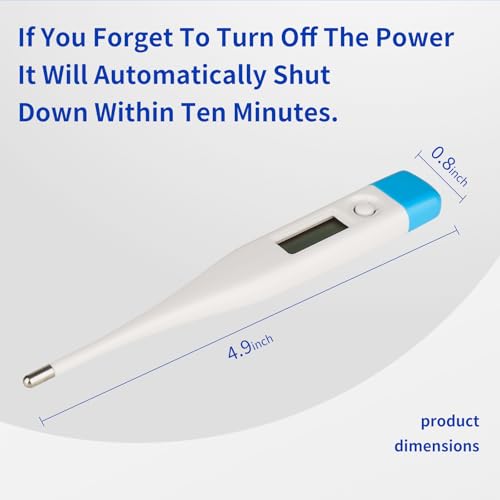 Image of Intelligent Digital Thermometer,LCD Display Screen,Fast Measurement,Suitable for Children and Adults,Easy to Maintain Cleanliness and Hygiene,Bringing Family Health,Light Blue