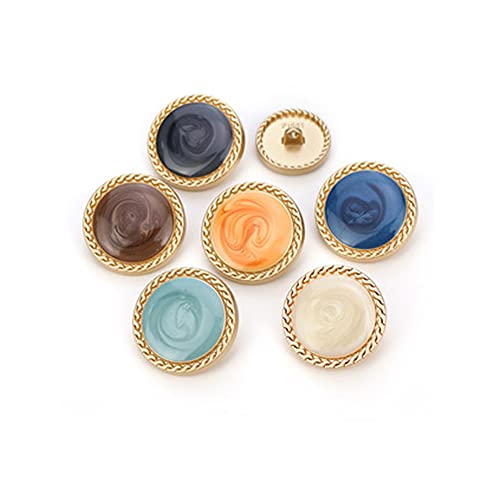 Vingol AW-0NEZ-UWBP 5 Pcs Vintage Gold Women'S Buttons For Clothing Decoration Metal Coat Button Diy Sewing Craft Accessories  thumb #3