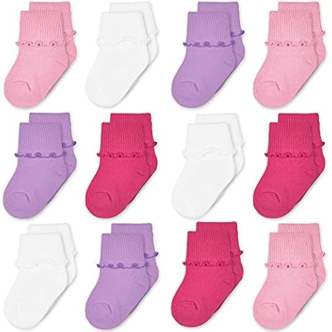 TRAMLE Baby Girls 12 Pack Ruffle Socks Cover