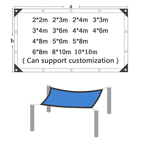 Auvent rectangulaire 3x5 m imperméable avec cordes de tension - 3