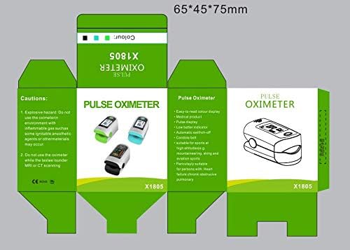 Pulse Oximeter Blood Oxygen Saturation SpO2 Meter Finger PR Monitor Fingertip Black Or White Supplied
