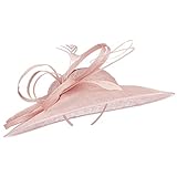 mit Schleife McBurn Haarschmuck Fascinator mit Federn Damen - Brauthut Anlasshut Festhut Frühling-Sommer Herbst-Winter - One Size rosa