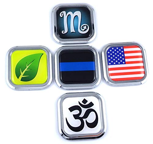 Image of Panama Flag Square Chrome Rim Emblem Car 3D Decal Badge Hood Bumper Sticker 2 inch