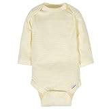 Gerber Baby 6 Pack Long-Sleeve Onesies Bodysuit, Sheep, Newborn
