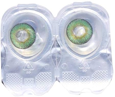 Adwotiz Monthly Contact Lens Zero Power(Color:Green Tone 3)