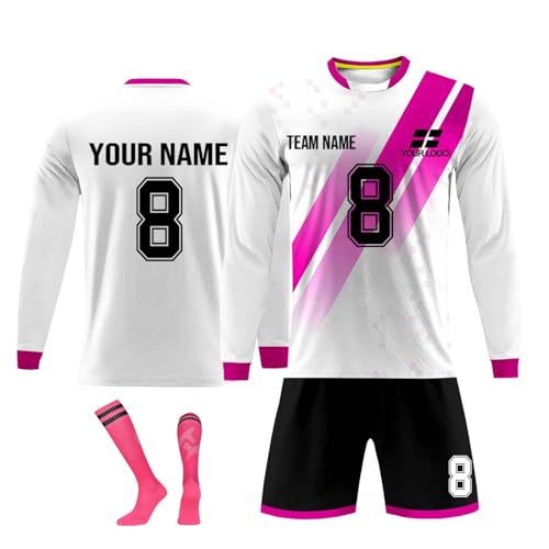 Camiseta Personalizada de Portero de fútbol Masculino, Juvenil, Femenino y Infantil con Nombre, Logotipo del Equipo y Camiseta Personalizada de Portero de Fútbol