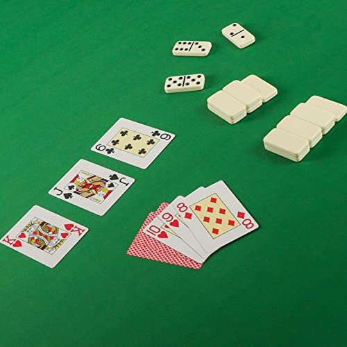 Gustaria Mahjong Mat, 35" L X 35" W Rubber Anti Slip Large Game Mat, Noise Reduction Table Cover For Poker, Dominoes, Card Games, Board Games, Tiles Games, With Carrying Bag, (89Cm X 89Cm, Green) #TOP6