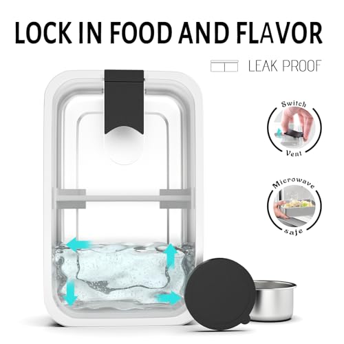 Image of Bakpoco Stainless Steel Bento Lunch Box Set for Adult - 42oz Leak-Proof Bento Lunch Box Container with Thermo, Insulated Bag for Work Travel Dining Out