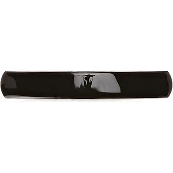 Caravan Extra Long Basic Automatic Black Barrette, 0.5 Ounce