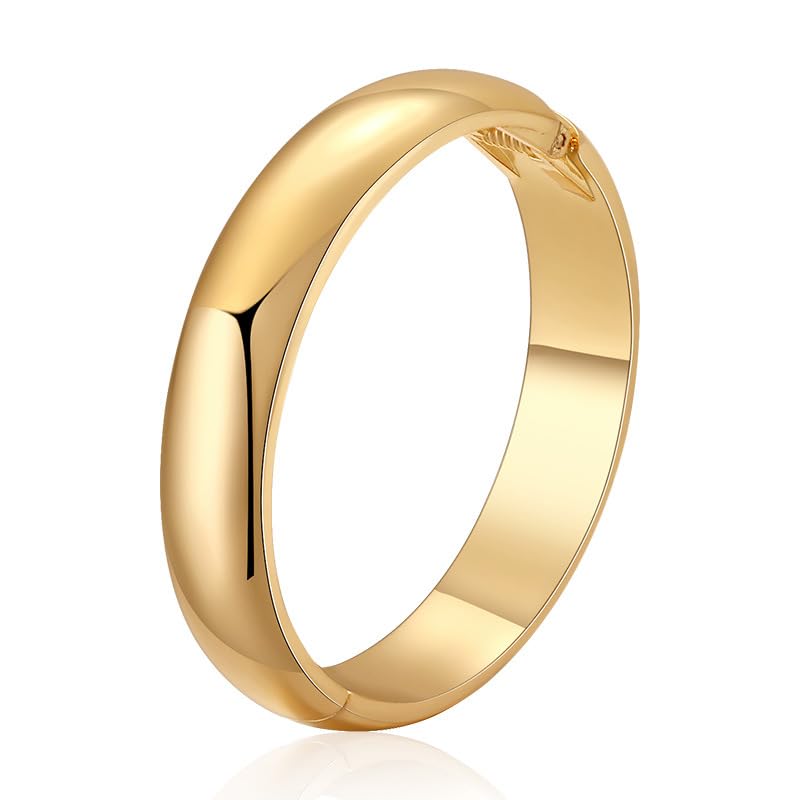 MUNIGSMUR 18K Gold Plated Chunky Bangle Bracelets for Women Trendy No-tarnish Open Bangles Irregular Minimalist Geometric Arm Cuff Bracelet Jewelry Gift For Mom and Girlfriend