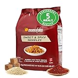 Momofuku Sweet & Spicy Ramen Noodles by David Chang, 5 Count (Pack of 1) Air-Dried Vegan Instant Noodles with Sauce