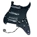 Upgrade Prewired Guitar Pickguard Pickups 7 Way Toggle Multifunction Wiring Harness guitar pickguard pickup (Color : Black)