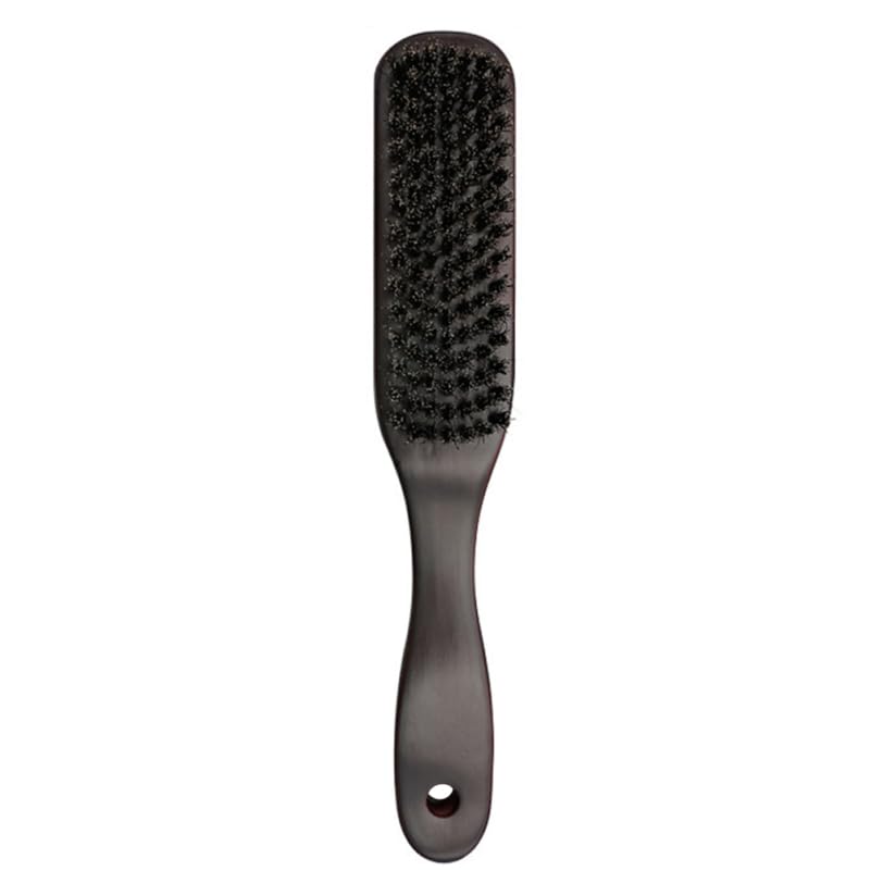 Ipetboom Pig Bristle Hair Brush for Men Double Sided Bristle Brush for Beard Cleaning and Stylingrooming