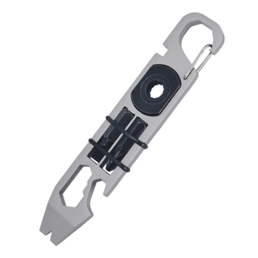 XUPHINX Multifunctional Tool Pocket Pry Bar with Wrench Ratchet Screwdriver Bottle Opener