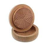 TIKODIDA Holz Getreidemühle Manuell mit Effektiver Kornschälfunktion Handbetriebene Mühle für Weizen Gerste und Gewürze Kompakte Küchenmühle für Hausgebrauch