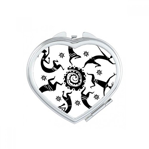 Miroir de poche Mexique portable : petit cadeau mignon multicolore - 2