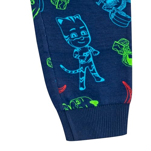 Ropa cómoda de los PJ Masks para niños pequeños, conjunto de dos piezas suave 7