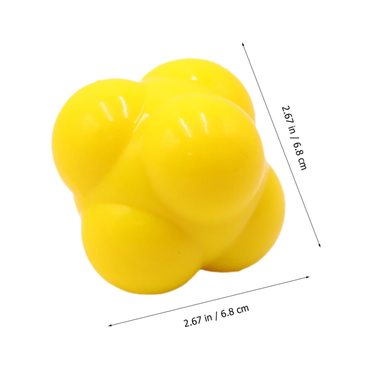 GALPADA Hexagonal Reaction Ball Durable Fitness Training Ball for Home Agility Coordination for Goalkeeper Reflex Training