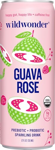Wild Wonder Organic Guava Rose Prebiotic & Probiotic Drink, 12 Fz