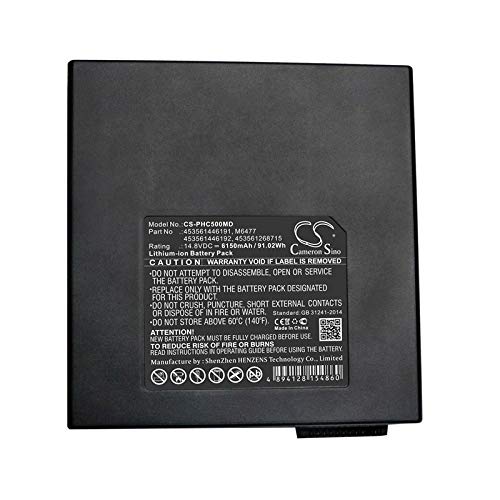 Cameron Sino New Replacement Battery Fit for Philips Echographe CX50, Ultrasound CX30, Ultrasound CX50(6150mAh / 91.02Wh)