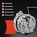 A-Premium Alternator Compatible with Nissan Rogue 2008-2012, X-Trail 2005-2006, 2.5L, 12V 110A 6-Groove Clutch Pulley Clockwise, Replace# 23100AU400, 23100AU40D