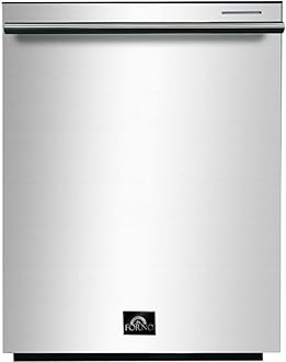 Forno 24" Inch. Built-In Dishwasher with 6 Wash Cycles and 14 Place Settings - Digital Touch Controls Stainless Steel Interior, Smart Function Time Delay and Adjustable Racks