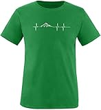 EZYshirt® Skifahren | Berg Frequenz | Snowboard Freestyle Winter Herren Rundhals T-Shirt