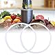 2 Stück 9,5cm Siegelring, Gummidichtring Weißer Flexible O-Ring Mixer Ersatzteile für 600W Entsafter