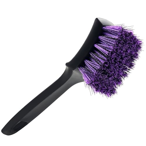 YeewayVeh Pro Tire Cleaning Brush, Stiff Mixed Bristles Tire Cleaner,