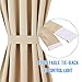 NICETOWN Room Darkening Sidelight Door Panel - Window Treatment Thermal Insulated French Sliding Glass Door Curtain for Privacy (1 Panel, 25 inches Wide x 72 inches Long, Biscotti Beige)