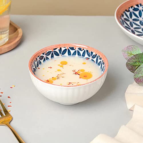 Image of Porcelain Bowls Set, 300 ML Serving Bowls Cereal, Salad, Pasta, Soup, Dessert, Suitable for Restaurant & Kitchen, Dishwasher Microwave Safe for Dining (12 -Piece)