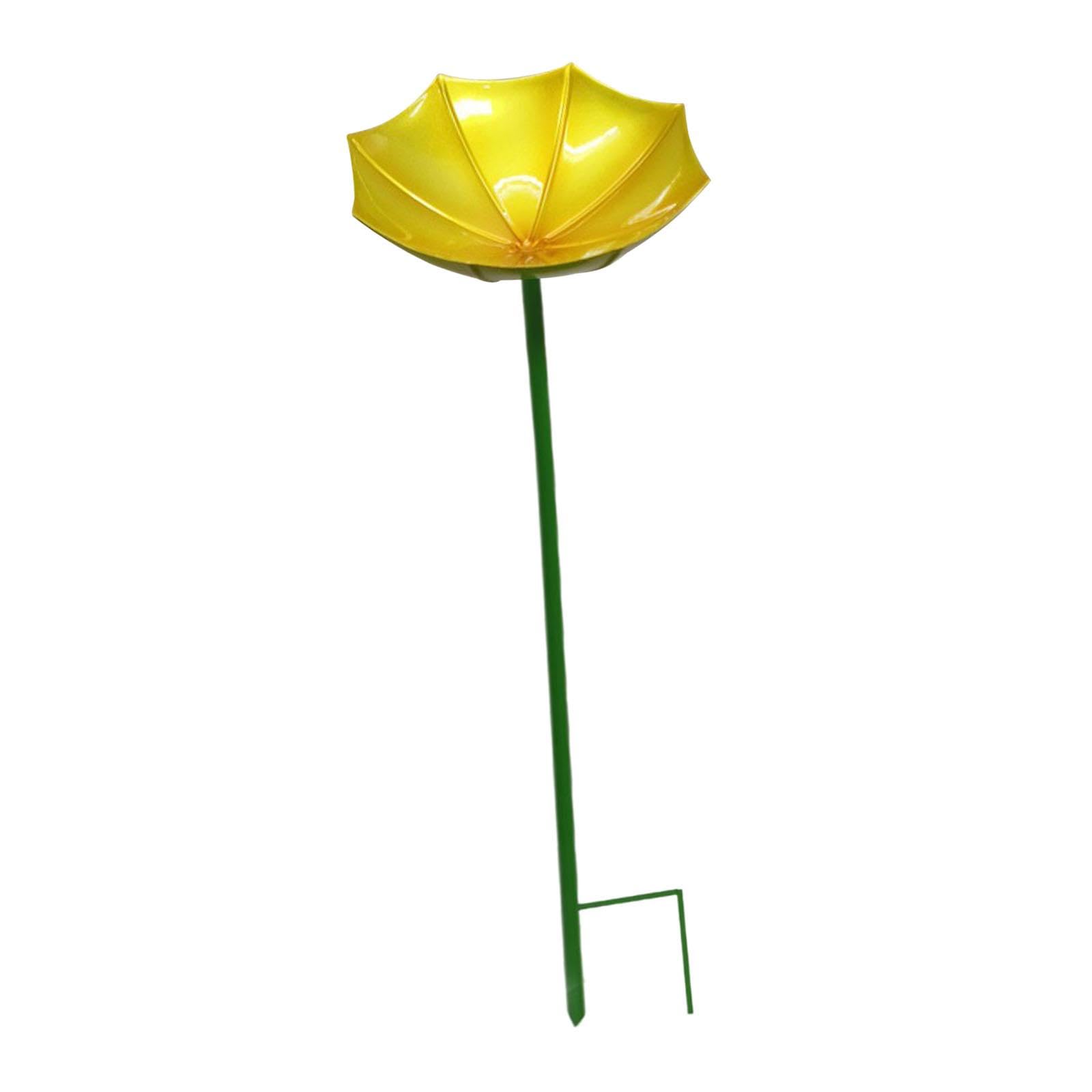 Bird Drinker Decorative Easy to Use Bird Bath for Outdoor Courtyard Backyard Yellow | Home & Garden | Yard, Garden & Outdoor Living | Bird & Wildlife Accessories | Birdbaths-image-18