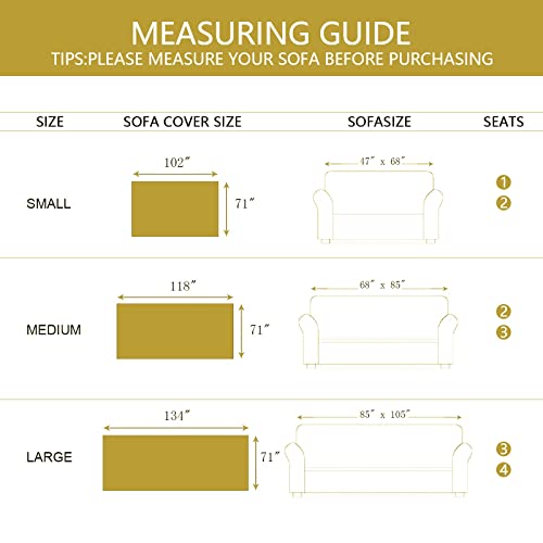 Bestdesil Bright Yellow Sofa Covers, Chenille Couch Covers For 3 Cushion Couch Sofa, Sectional Couch Cover For Dogs Cats, Boho Aesthetic Couch Cover With Lace Edge, 71" X 118" #TOP4
