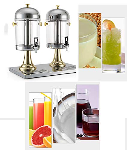 Dispensador de bebidas de cristal con soporte para grifo, para cerveza, agua, jugo, cócteles y bebidas frías, ideal para fiestas y eventos