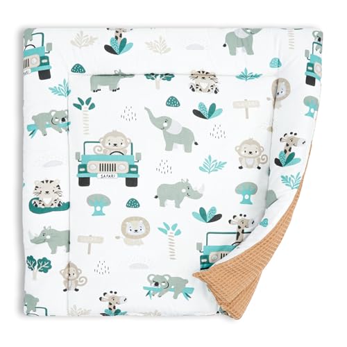 Colchon Cambiador Bebe Comoda 75x72 Cm - Colchón De Algodón Impermeable Y Plegable Portátil Para Cómoda Fácil De Limpiar Cojin Muda Trocador Fraldas Colchoneta 75 X 72 Oeko-Tex África B