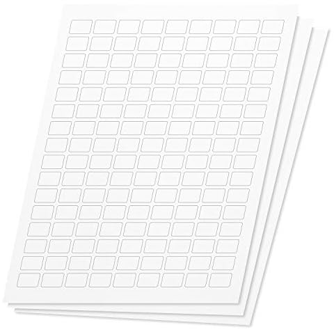 OfficeSmartLabels Rectangular 3/4 x 1/2 inch Labels for Laser & Inkjet Printers (0.75 x 0.5 inch, 144 Per Sheet, White, 21600 Labels, 150 Sheets) Cover