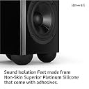 2" Platinum Silicone Speaker Isolation Pads - 4-Pack Non-Skid Speaker Pads with Adhesive, Speaker Isolation Feet for Record Player Isolation - Turntable Feet and Subwoofer Isolation Pad - 20 Duro gallery image