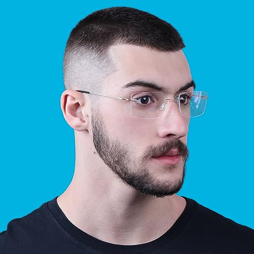 Óculos Masculino Balgriff Titanium Sem Aro 1274 Ótica Isabela Dias (Dourado)