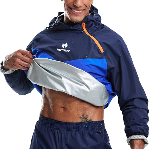 HOTSUIT Sauna Suit for Men Sweat Sauna Jacket Pant Gym Workout Sweat Suits