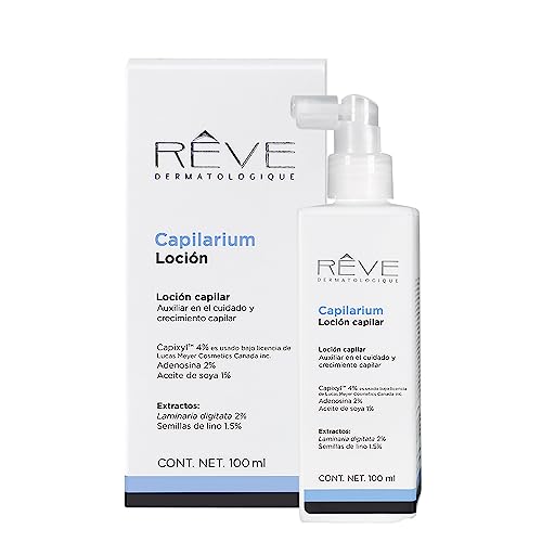 Capilares, Guild Reve Dermatologique | Capilarium Loción - Loción auxiliar en el cuidado y crecimiento capilar – ayuda a fortalecer y la detención de caída - 100 ml