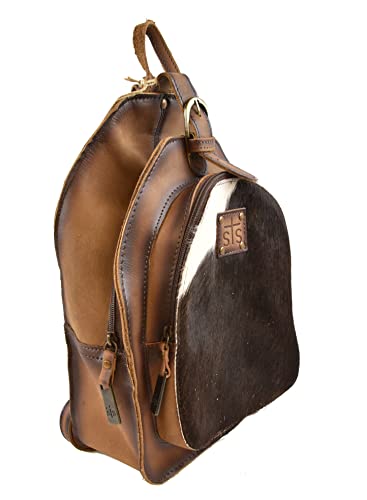 STS Ranchwear Women's Western Leather Baroness Backpack, Cowhide/Tornado Brown, One Size4