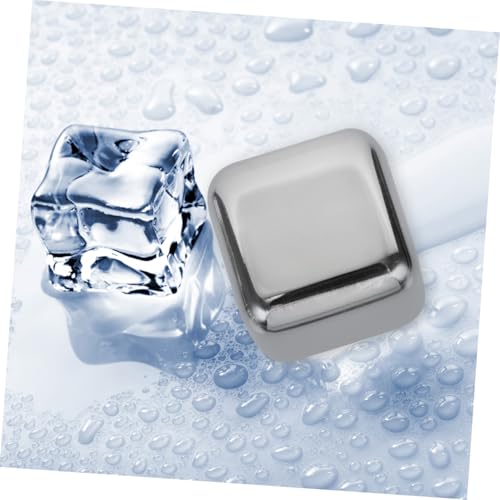 Piedras para whisky reutilizables de acero inoxidable, el regalo ideal para fiesta 7
